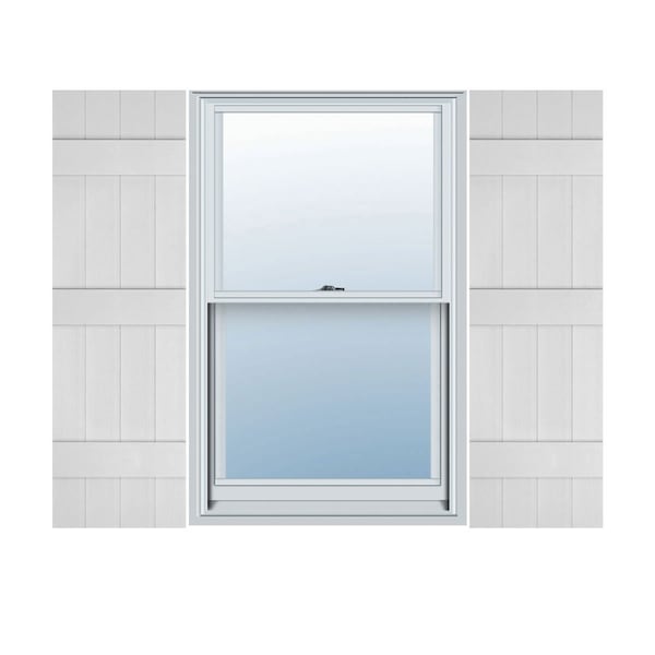 Ekena Millwork Mid-America Vinyl, TailorMade Four Board Joined (3 Batten), Board-n-Batten Shutters, J41465001, PR J41465001 - main